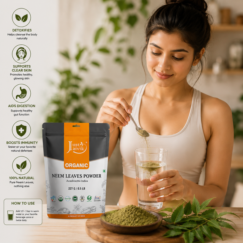 100% Natural Neem Powder for Hair & Skin - 227g / 8oz