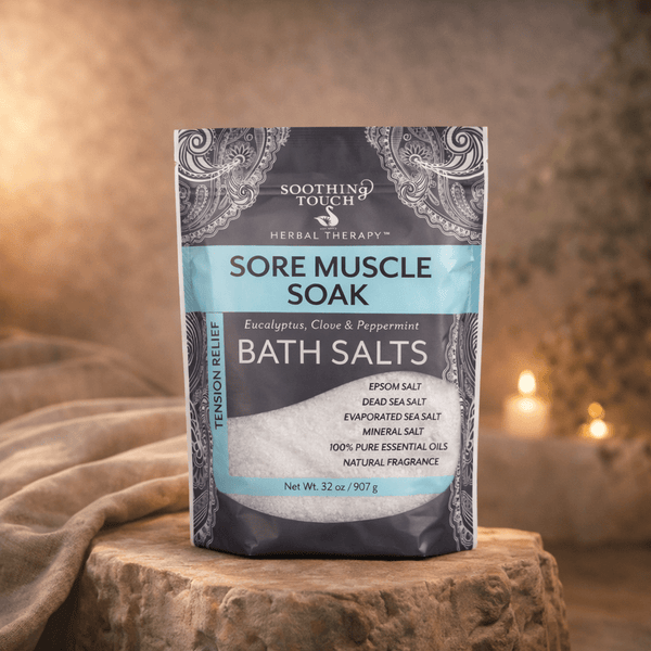 Soothing Touch Sore Muscle Bath Salts – Muscle Relief & Relaxation Soak - Taaf Trade LLC