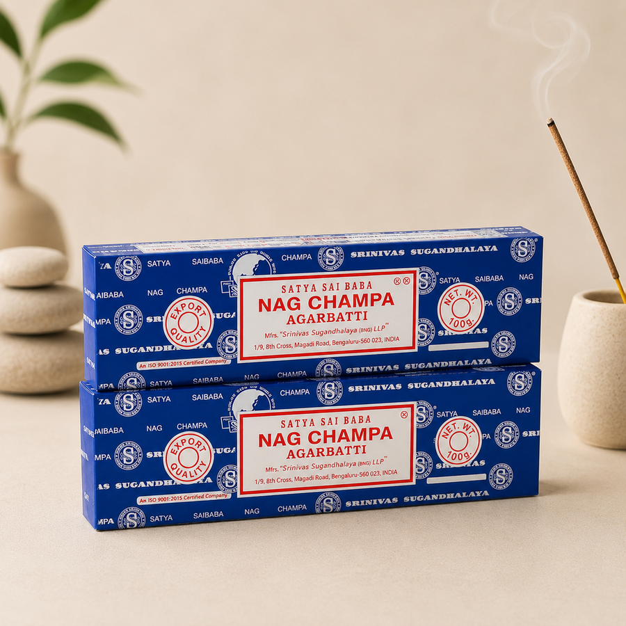Satya Sai Baba Nag Champa Incense Sticks - 100g Box