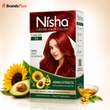 Nisha Crème Hair Color (Flame red)