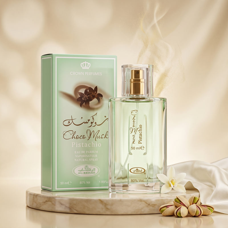 Al Rehab Choco Musk Pistachio Eau de Perfume – 50ml
