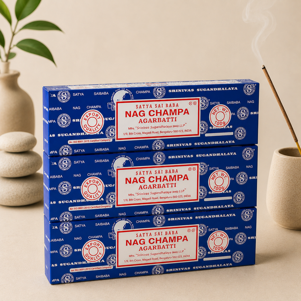 Satya Sai Baba Nag Champa incense sticks, 100g box