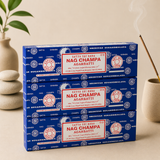 Satya Sai Baba Nag Champa Incense Sticks – 40g Blue Box