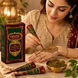 Neeta Henna Paste Reddish Brown – Pack of 12 Cones