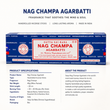 Satya Sai Baba Nag Champa Incense Sticks – 40g Blue Box
