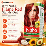 Nisha Crème Hair Color (Flame red)
