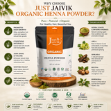 Jaivik Henna Powder (Lawsonia Inermis) – 227g Pack of 1