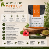 Jaivik Henna Powder (Lawsonia Inermis) – 227g Pack of 1