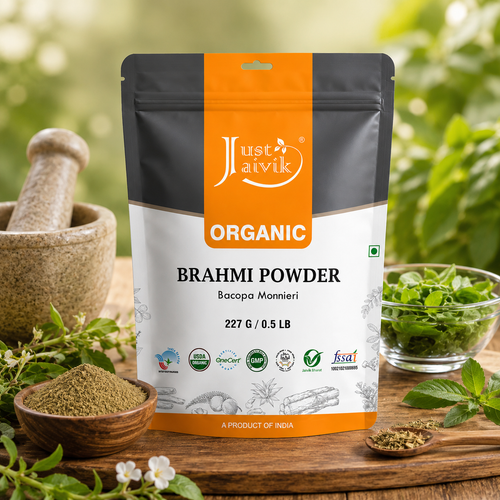 Jaivik Brahmi Powder (Bacopa Monnieri) – 227g Pack of 1