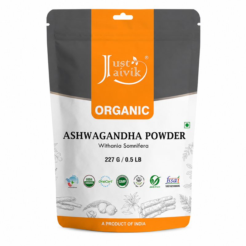 Jaivik Ashwagandha Powder (Withania Somnifera) – 227g Pack of 1