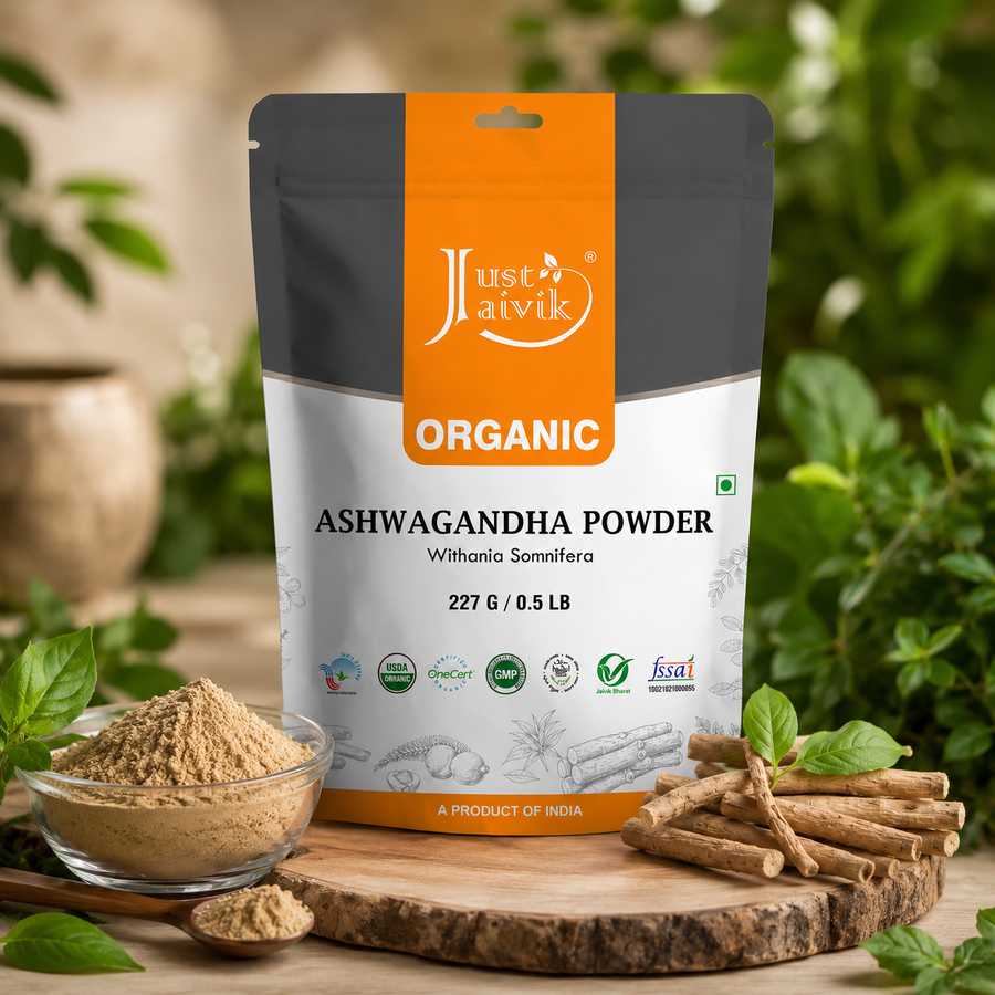 Jaivik Ashwagandha Powder (Withania Somnifera) – 227g Pack of 1