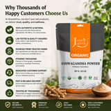 Jaivik Ashwagandha Powder (Withania Somnifera) – 227g Pack of 1