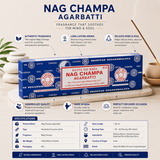 Satya Sai Baba Nag Champa Incense Sticks - 100g Box
