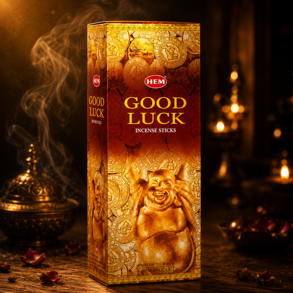 HEM Good Luck incense sticks, 6 pack of 20g tubes