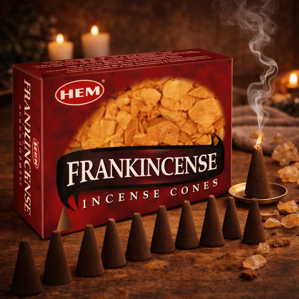 HEM Frankincense Incense Cones – 12 Packs - Taaf Trade LLC