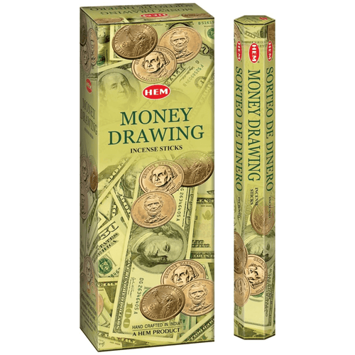 HEM Money Drawing incense sticks, 6 packs of 20 sticks