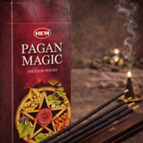 HEM Pagan Magic Incense Sticks – Box of Six 20‑Stick Tubes - Taaf Trade LLC