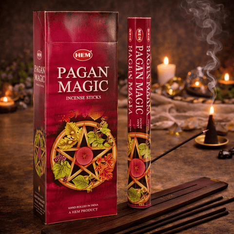 HEM Pagan Magic incense sticks, box of six 20-stick tubes