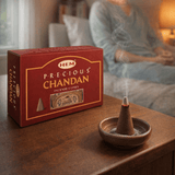 HEM Precious Chandan Incense Cones – Pack of 12 Boxes - Taaf Trade LLC