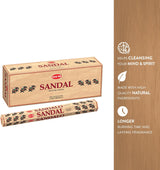 HEM Sandal Incense Sticks (Sandalo) – Pack of 6 (120 Sticks) - Taaf Trade LLC