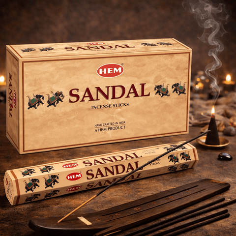 HEM Sandal Sandalo incense sticks, pack of 6, 120 sticks