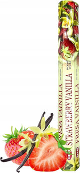 HEM Strawberry Vanilla Incense Sticks – Pack of Six 20‑Stick Tubes - Taaf Trade LLC