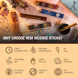 HEM Tantra Incense Sticks – Variety Pack (6 Packs × ~15 g) - Taaf Trade LLC