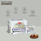 HEM White Sage Incense Cones – 12 Boxes of 10 Cones - Taaf Trade LLC