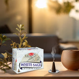 HEM White Sage Incense Cones – 12 Boxes of 10 Cones - Taaf Trade LLC