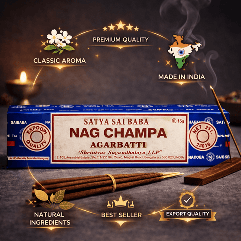 Satya Baba Nag Champa incense, 15g pack