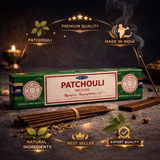 Satya Champa Patchouli Incense Sticks – 15 g - Taaf Trade LLC