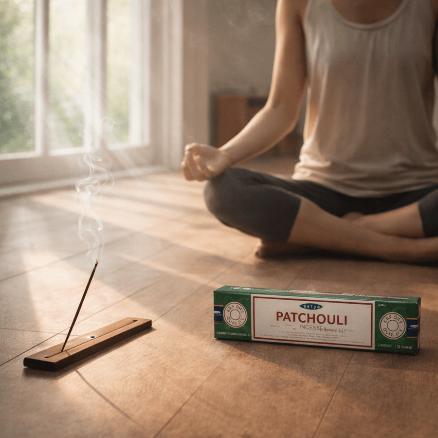 Satya Champa Patchouli incense sticks, 15g packs