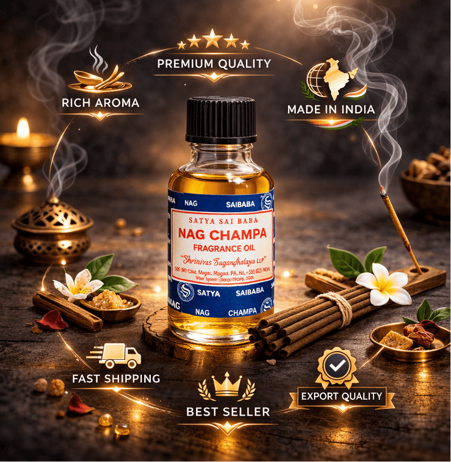 Satya Sai Baby Nag Essential Oil 30 ml Aromatherapy Fragrance Oil - Taaf Trade LLC