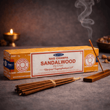 Satya Sandalwood Incense Sticks 12 - Box Value Pack - Taaf Trade LLC