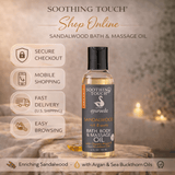 Soothing Touch Ayurveda Organic Sandalwood Massage Oil - Taaf Trade LLC