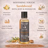Soothing Touch Ayurveda Organic Sandalwood Massage Oil - Taaf Trade LLC