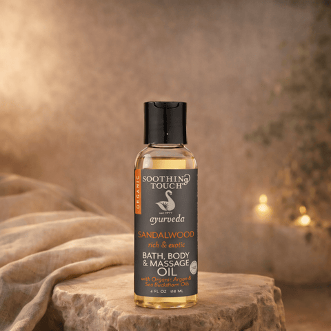 Soothing Touch Ayurveda organic sandalwood massage oil