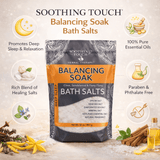 Soothing Touch Balancing Bath Salts – Ayurvedic Mineral Soak (Pouch) - Taaf Trade LLC