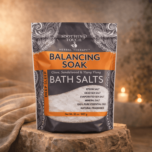 Soothing Touch Balancing Bath Salts – Ayurvedic Mineral Soak (Pouch) - Taaf Trade LLC