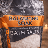 Soothing Touch Balancing Bath Salts – Ayurvedic Mineral Soak (Pouch) - Taaf Trade LLC