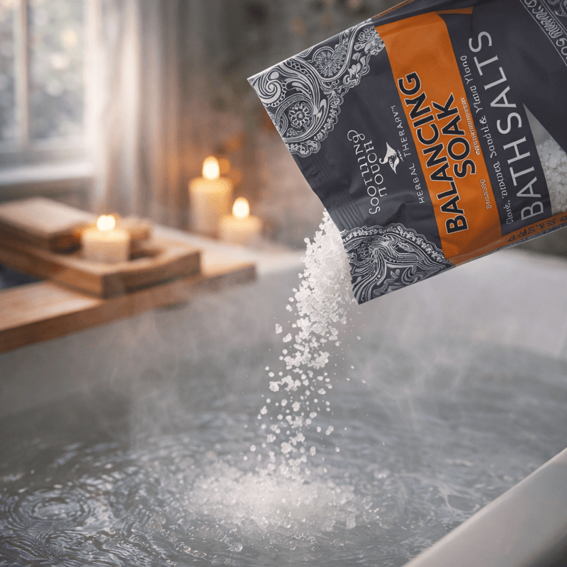 Soothing Touch Balancing Bath Salts – Ayurvedic Mineral Soak (Pouch) - Taaf Trade LLC