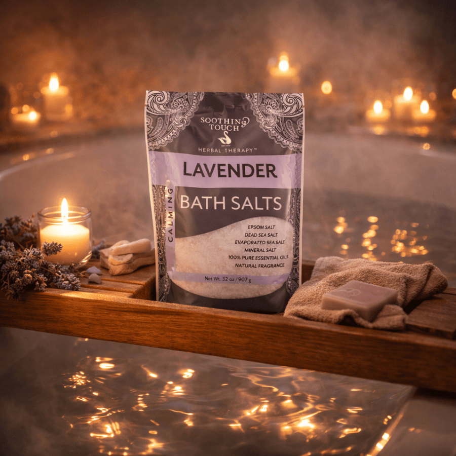 Soothing Touch Lavender bath salts calming mineral soak