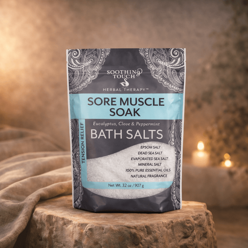 Soothing Touch Sore Muscle Bath Salts – Muscle Relief & Relaxation Soak