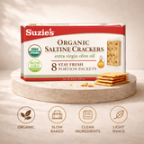 Suzie’s Organic Saltine Crackers with Extra Virgin Olive Oil - Taaf Trade LLC