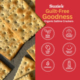 Suzie’s Organic Saltine Crackers with Extra Virgin Olive Oil - Taaf Trade LLC